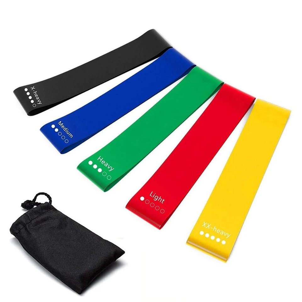 Gymbrio Loop Resistance Bands 5 Level Workout Set